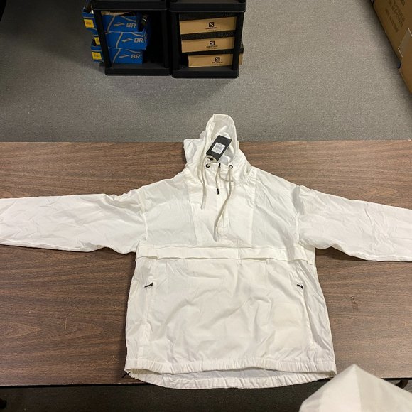 Cole Haan Zero Grand Cycling Anorak Womens Optic White Jacket - Small - Picture 1 of 4